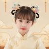 1 Pair Floral Tassel Pearl Bunny Hair Clips Vibrant Color Fairy Hairpins  Holiday Gift