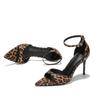Fashion The 2025 New Leopard Print High-Heeled Sandals For Women Pointed-Toe Open-Toe High Heels Exude A Sophisticated Summer Vibe