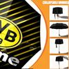 Custom Name Personalized Borussia Dortmund Print Umbrella, Auto Open Close, 8‑Rib Sturdy Frame, Commute Camping Hiking Use, Birthday Gift
