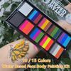 10/15 Colors Face Body Painting Water Paint Oil Flash Tattoo Halloween Party Makeup Beauty Palette