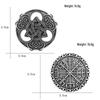 Nordic Concentric Knot Brooch - Viking Pirate Triquetra Badge In Stock