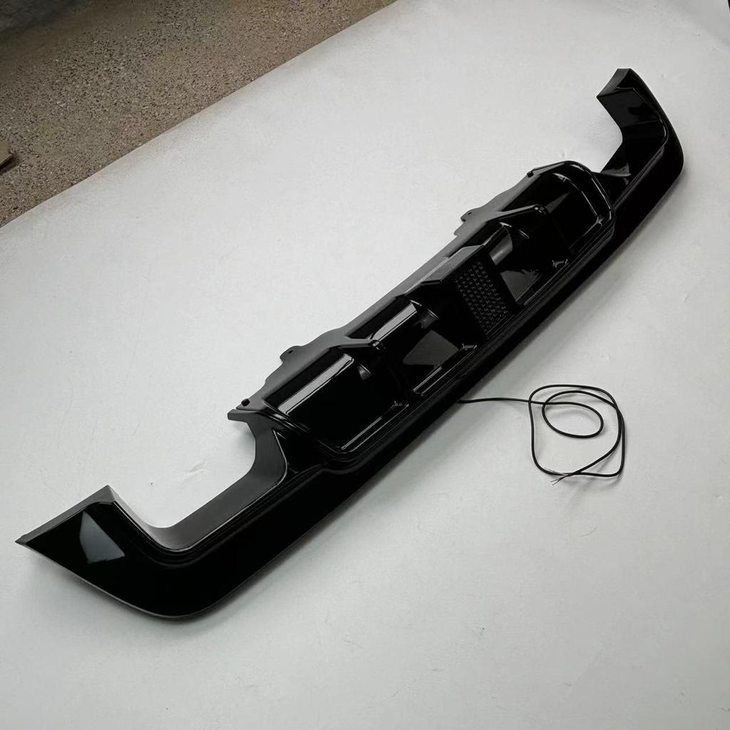 Bright Black BMW E60 Body Kit: Dual Exhaust, Illuminated Bumper Lip, Rear Diffuser