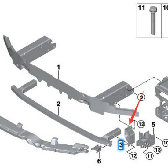 BMW X3 X4 F25 F26 Front Vertical Bars 51117399913/51117399914