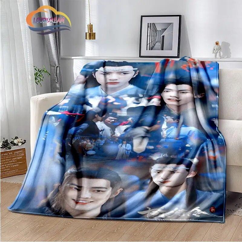 The Untamed Flannel Blankets Popular Tv Weiwuxian Blanket Portable Warm Blanket for Sofa Bed Soft Gifts Girls and Fans