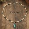 BLINGBAY Женское ожерелье с подвеской в стиле бохо, ретро, этнический стиль, бирюзовое ожерелье, индивидуальность, мода, сращивание, деревянные бусины, ожерелье, подарок на день рождения для девочки