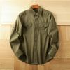 Повседневная рубашка с длинными рукавами в стиле ретро, мужская, весна-осень, тонкая, модная, свободная, с длинными рукавами, мужская куртка