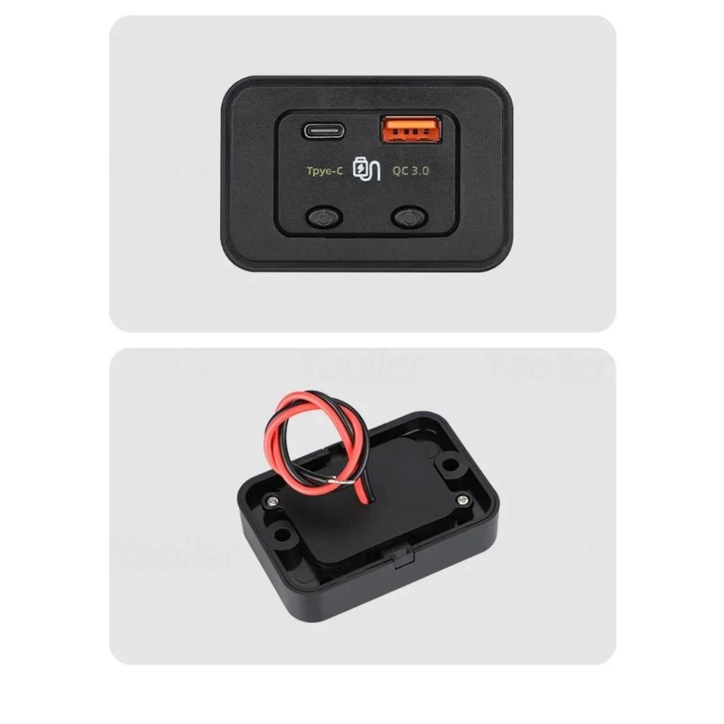 12-24 В QC3.0 PD автомобильное зарядное устройство USB порт с отдельным переключателем управления автомобильное зарядное гнездо адаптер водонепроницаемый для автомобиля морской лодки автофургона
