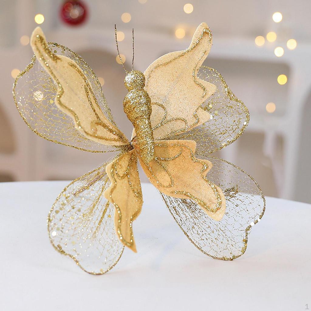 Искусственный фон с бабочками Рождественская елка Подвесное украшение Ремесло Декор Украшение для дома День рождения