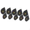 5 Pairs Black Rubber Glue On Heels Pads DIY Shoe Repair Supply Unisex