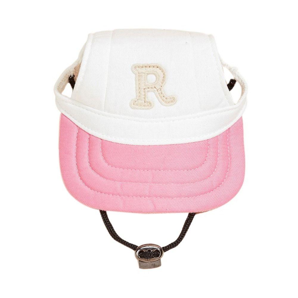 Adjustable Dog Sport Letter Cap Breathable Puppy Sunscreen Hat Fashion Dog Sun Hat Hiking