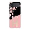 Phone Case For Samsung Galaxy Z Flip 3 4 5 Transparent fold High Hard PC Shell For Galaxy Z Flip 3 5 Cover Golden Letter Flower