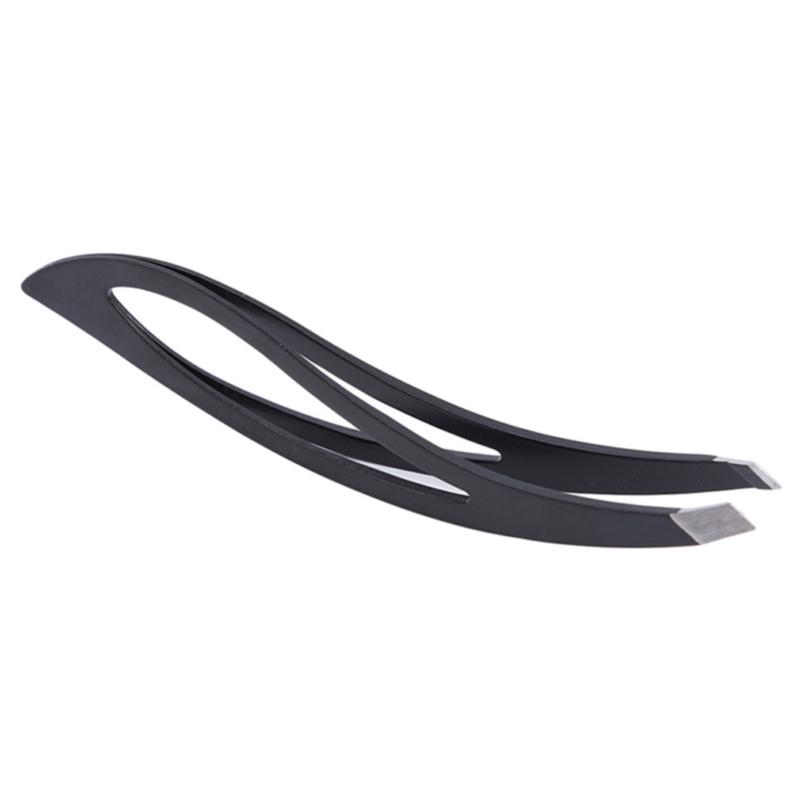 Eyebrow Tweezers Stainless Steel Slanted Flat Point Tip Hair Removal Eye Brow Tweezers Cilp ARI