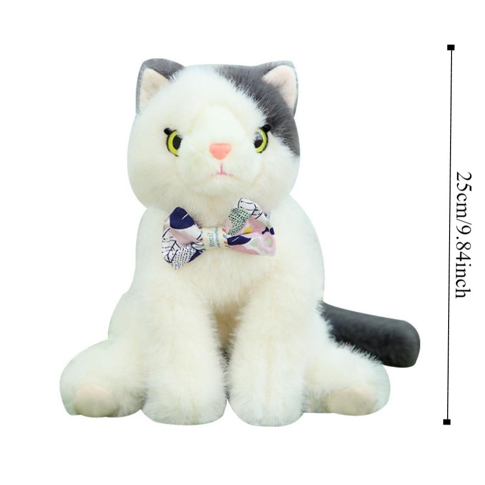 Fluffy Realistic Plush Cat Toys Soft Cat Plush Shoulder Bag Soft Cat Stuffed Toy Children Girl