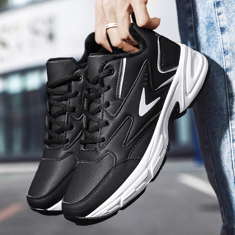 39-45 осенне-зимние мужские спортивные туфли большого размера с короткими бархатными волосами, противоскользящие и уличные мужские кроссовки для фитнеса