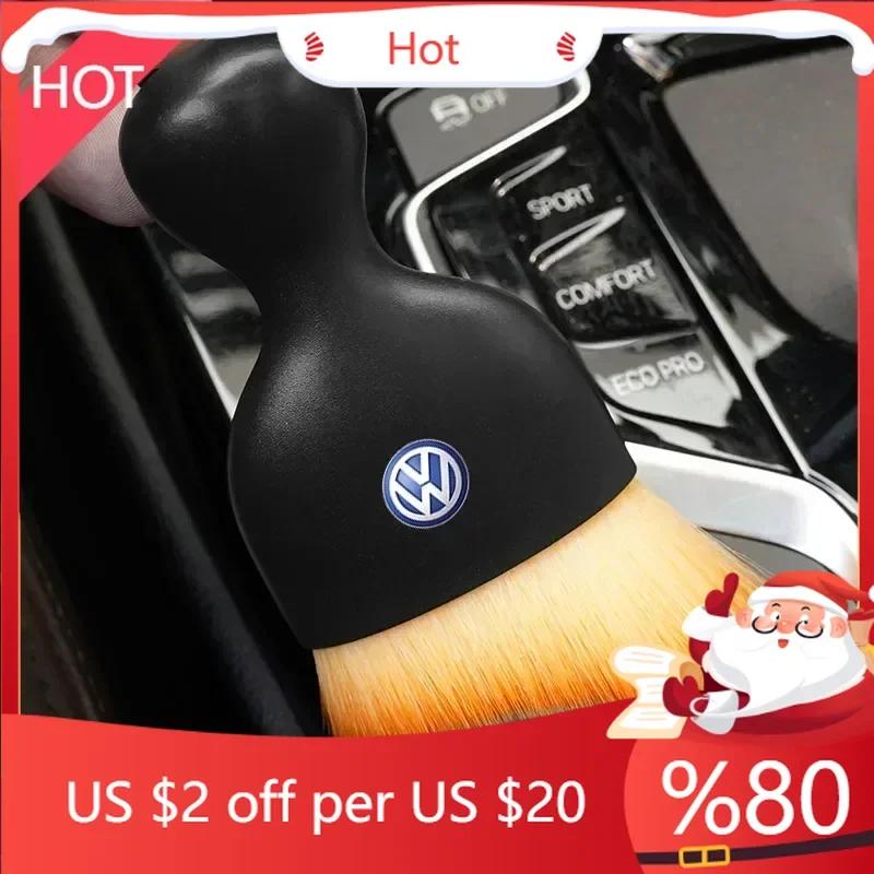 Для VW Нового Автомобиля Инструмент Мягкая Щетка для Очистки Салона Пылесборник Для Volkswagen Sagitar R Scirocco Teramont Beetle T-ROC GTI Lama