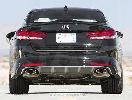 KIA OPTIMA II Chrome Trunk Trim - Tailgate Accent - Premium Car Rear Detail - Shine Enhancer Tuning Tailgate
