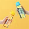 550ML Travel Multi-color Sport Plastic Water Cup Water Bottle Large Capacity