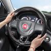 Подходит для Fiat Чехол на руль с текстурой под карбон, защелкивающийся, волнистый, спортивный дизайн, защитный чехол Topolino 600 Hybrid Grande Panda