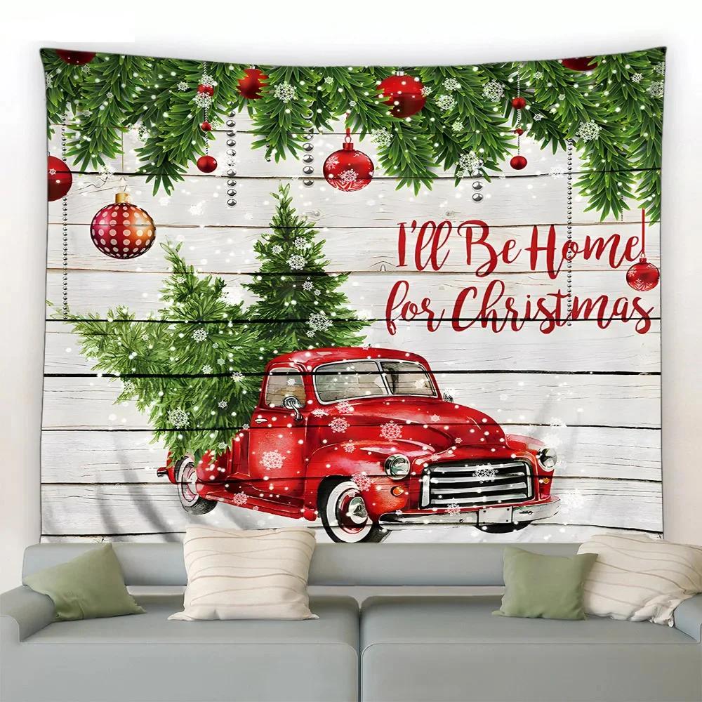 Рождественский милый снеговик гобелен спальня гостиная домашний рождественский декор гобелен