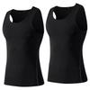 Tank Top Sleeveless Shirt Sports Innerwear Compression Wear Training Pressure Shirt Undershirt [Nesseo] Men's 10012-blk-XL