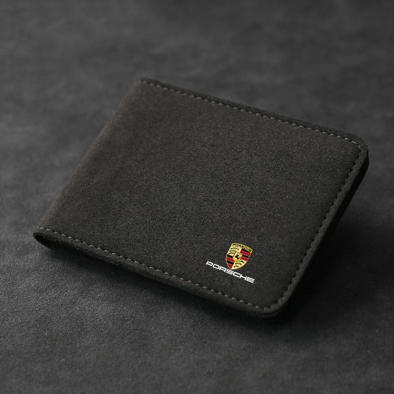 Защитный чехол для водительских документов автомобиля Держатель для хранения кредитных карт Зажим для Porsche 911 991 Cayenne 955 958 Macan Panamera Boxter