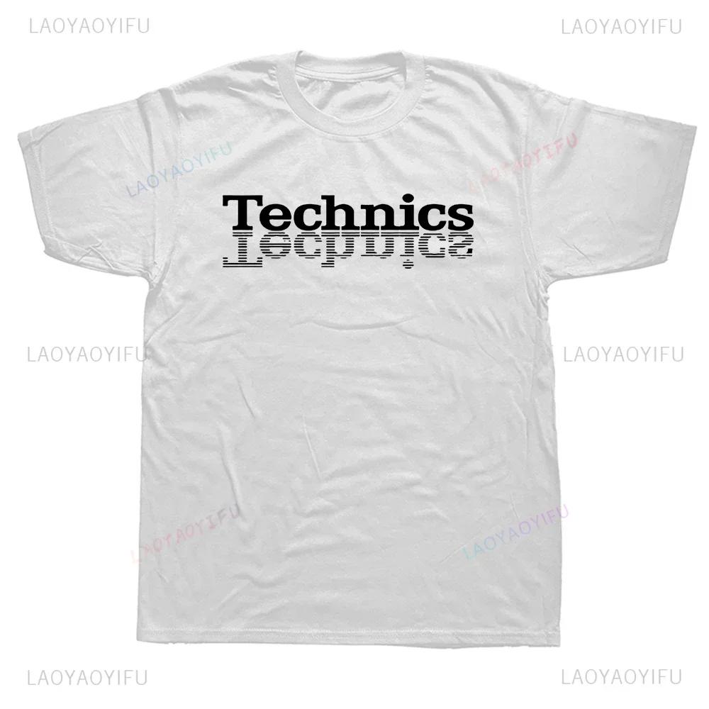 Новое поступление Technics Dj Проигрыватель Музыкальный Дом Напечатанная Футболка Техно Электронная Хип-Хоп Графические Футболки Уличная Одежда Летние Футболки