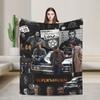 Фланелевое одеяло из сериала «Сверхъестественное»  Супермягкое плед для гостиной Декоративное графическое покрывало Чехол для дивана-кровати