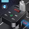 Car Bluetooth 5.0 FM Transmitter Wireless Handsfree Audio Receiver Auto MP3 Player 2.1A Dual USB Fast Charger Car Accessories