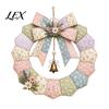 Креативные DIY Проекты для Домашнего Декора Пэчворк Венок Набор для Творчества, Рождественские Швейные Сезонные Выкройки, Наборы для Изготовления Тканевый Набор в Стиле Фармхаус для Взрослых,