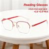 New Fashionable Hd Metal Frame Women'S Reading Eyes Ultra Light Neutral High Quality Luxury Anti Blue Light Glasses