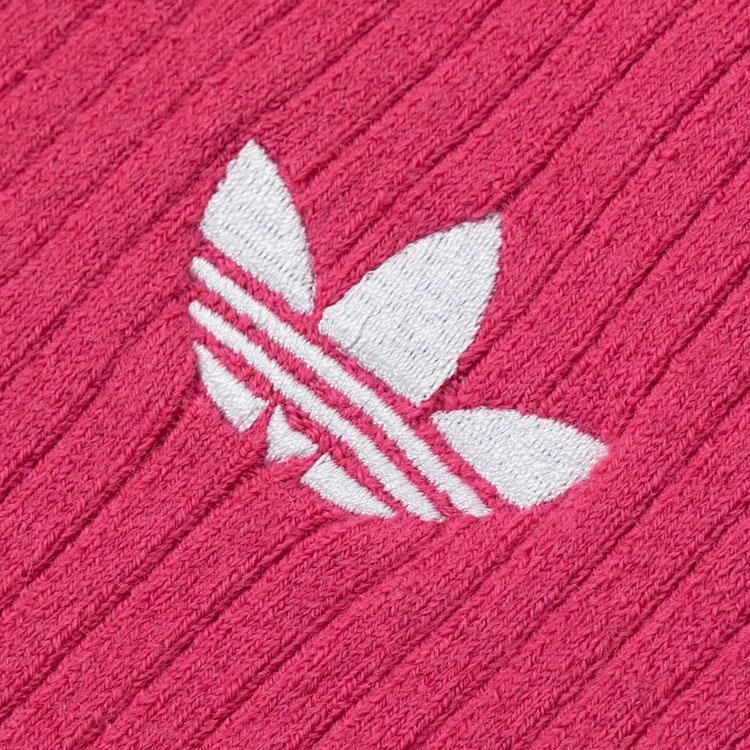 Adidas Вязаный свитер премиум-класса Originals с воротником в три полоски, женские топы пурпурного цвета JI7060