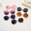 Children'S Uv-Proof Sunglasses Retro Metal Round Frame Personalized Sunglasses Cute Little Tiger Round Glasses