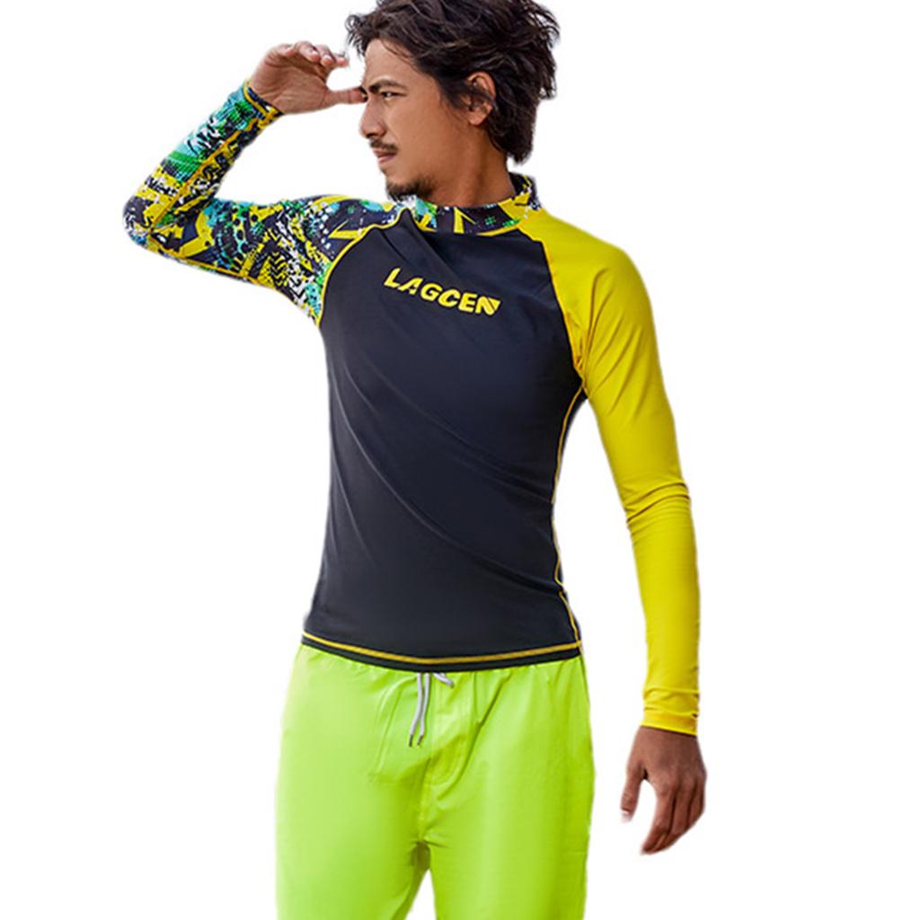 Мужской водолазный костюм, купальник, быстросохнущий купальник с длинными рукавами