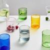 Стеклянная цветная чашка для чая в скандинавском стиле Современные кружки Посуда для напитков Стаканы для холодных напитков Термостойкое стекло для горячей воды Ленивый дом