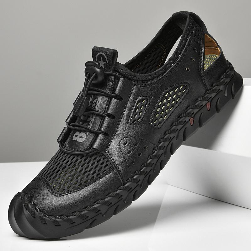 Кроссовки для мужчин Повседневная обувь Лето Новинка 2025 Новые Дышащая сетка Высокое качество Уличная Противоскользящая Обувь для ходьбы Комфортные Сандалии