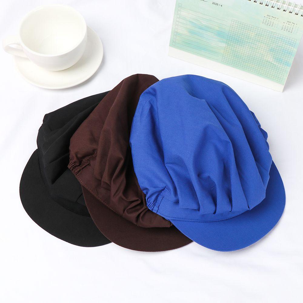 Кепка шеф-повара для ресторана, столовой, рабочие аксессуары, шляпа повара, рабочая одежда, бандажная регулируемая кепка для общественного питания