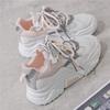 Women's Chunky Sneakers  Fashion Women Platform Shoes Lace Up Breathable Air Vulcanize Shoes Women Female Trainers Dad Shoes