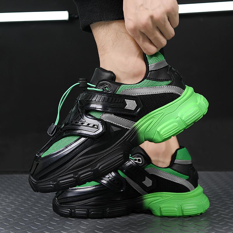 Fashion Designer Style Men Shoes Autumn Comfortable Men's Thick Platform Sneakers Fashion Casual Shoes Sports Trainers Tenis