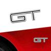MJTU2 GT Logo 3D Chrome Metal Car Rear Trunk Logo Decal Badge Sticker For  Ford Mustang Shelby GT GT500 GT350 Car Styling Accessories