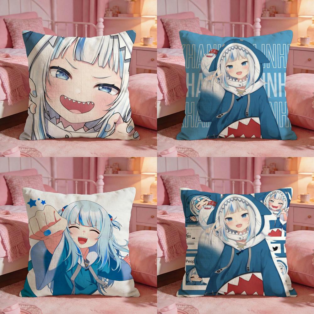 VTuber GGawr Guras Cushion Cover Premium Comfort Reversible Pillow Cove Two in One Design for Any Room Car Interior