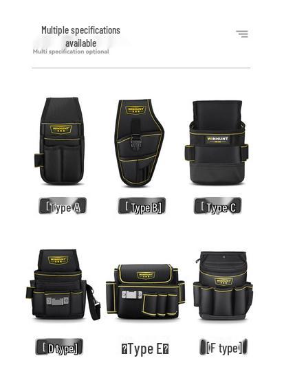 Прочный пояс для инструментов электрика: Многофункциональная поясная сумка из холста для портативного хранения