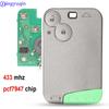 Jingyuqin 10p 433 МГц Pcf7947 чип 2 кнопки дистанционного управления смарт-ключ автомобиля для Renault Laguna с необработанным лезвием ключа
