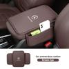 WLG4   Car Center Console Armrest Dust-proof Storage Protector Mat For Mercedes Benz W211 W124 W176 W177 C180 C200 C260 C300 GLC CLE