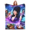 Фланелевые одеяла Elvira's Mistress Of The Dark, фильм ужасов и комедии, мягкое плед-одеяло для путешествий, офиса, покрывало для кровати, чехол для дивана-кровати