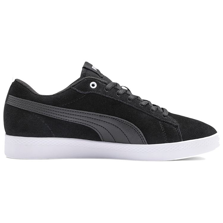Puma Smash V2 SD Низкие повседневные кроссовки Женские кроссовки Черные Белые 365313-01