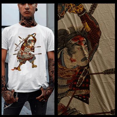 Футболка Самурай воин с мечом Кодекс Бусидо Японская катана Ронин кровопролитие