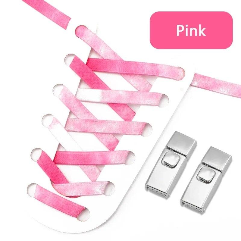 1 пара кроссовок с радужными эластичными шнурками, шнурки с застежкой без завязок для детей и взрослых, новые замки без завязок, шнурки для обуви, аксессуары для обуви