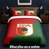 FC Augsburg FC Design Bed Bedding Set 1 Duvet Cover + 2 Pillowcases Soft Breathable Household Bed Linens