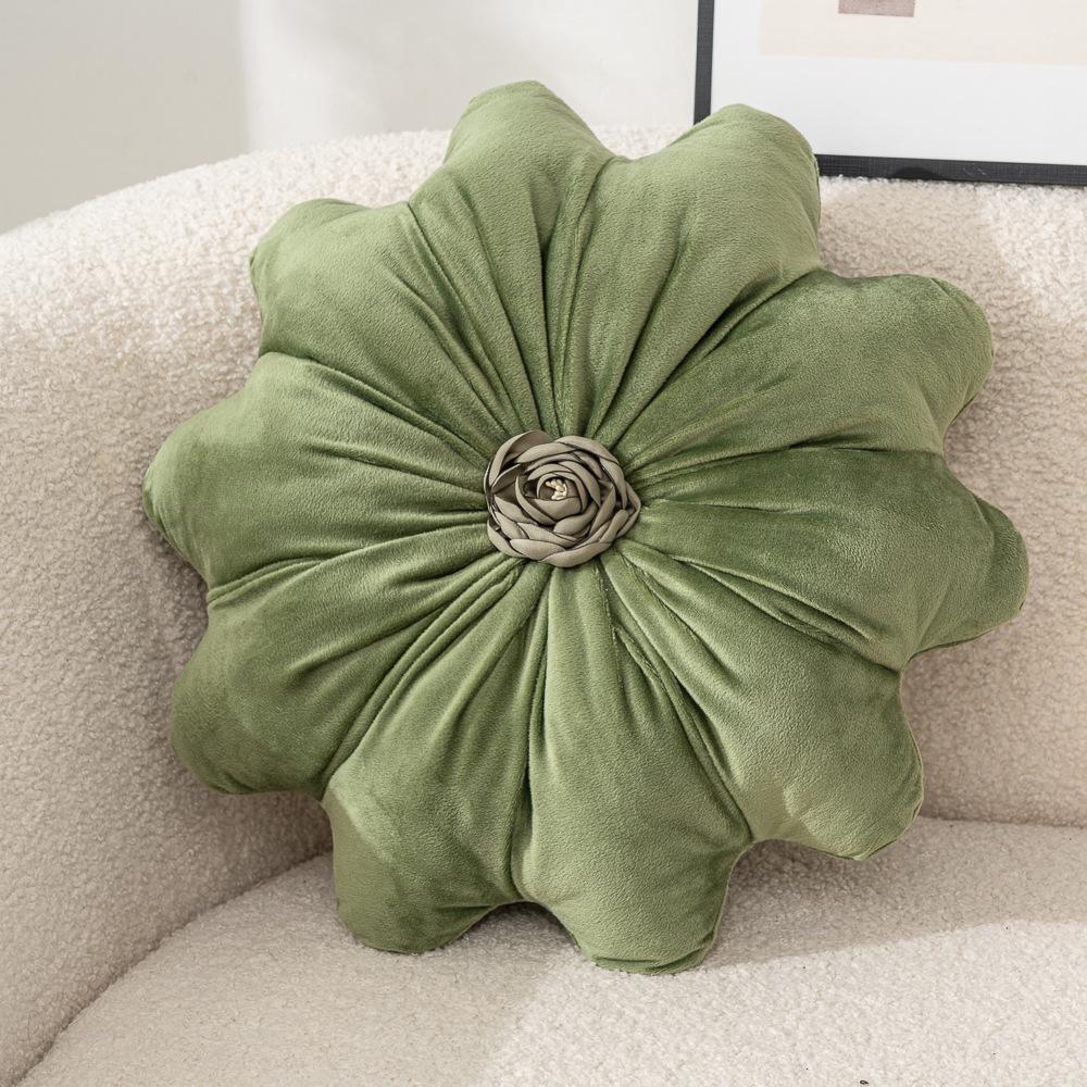 Sunflower Hug Pillow Soft and Skin Friendly New Product Dutch Velvet Sofa Bedroom Flower Shaped Backrest Pillow Simple Style