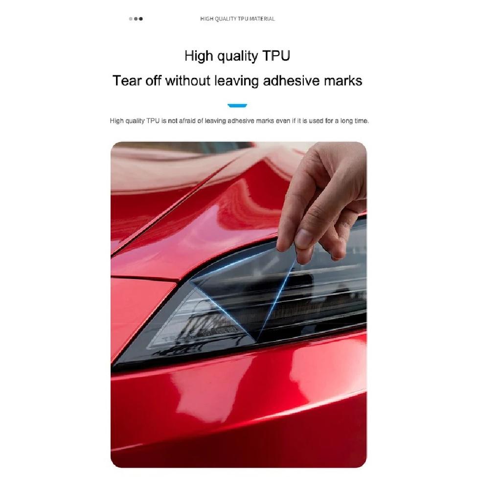 Защитная пленка для фар и задних фонарей Tesla Model 3 Highland, для Model 3+ Фары Пленки TPU Черные, меняющие цвет, Полное прилегание